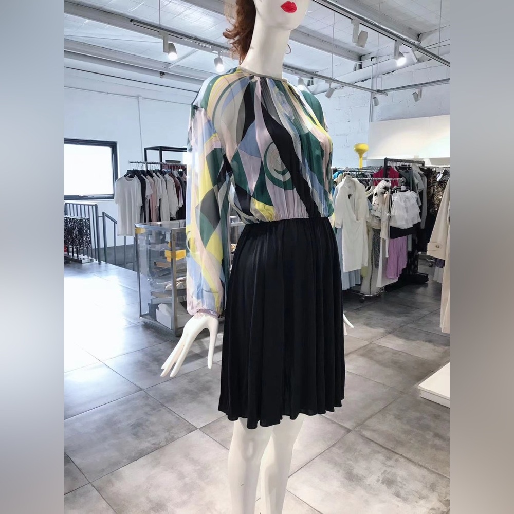 US 4 Emilio Pucci Classic Printed Dress NWT